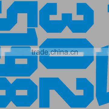 Sport Numbers Heat Transfer Printing,heat Transfer Number for Jersey