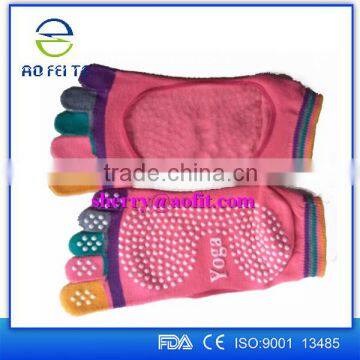 Custom sport yoga socks wholesale toe socks Yoga Pilates Socks Cotton for Women