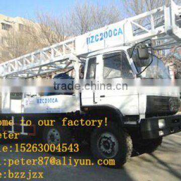 Perfect product!!BINZUAN 200m truck mounted drilling rig