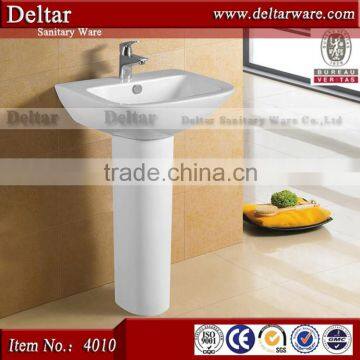 Hot Selling Sanitary Ware Bathroom Basin_Hotel Bath Pedestal Basin_Public Top Quality Standing Basin