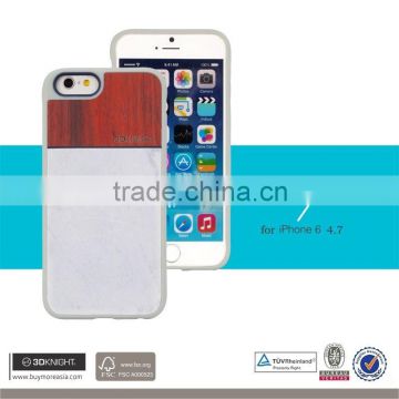 Wholesale Alibaba Sell Phone Marble Wood Hard Cover Case for iPhone 6 6S