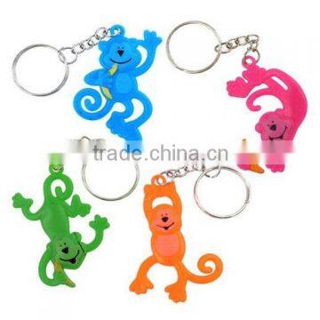 Promotional cheap custom 3d soft Cartoon pvc keychain