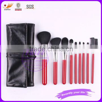 free sample make up brushes set with black cosmetic case