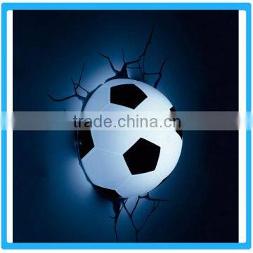 New Hot Football Shaped LED Sensor Night Light,Children Creative Gifts LED Lights,Wall Paper Night Light