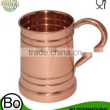 Stainless Steel Tankard 100% Copper Drinking Mug