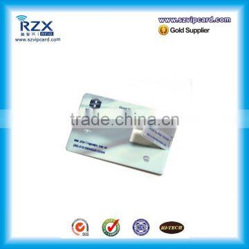 Promotional High Quality Plastic USB business card with full color printing Flash Drive