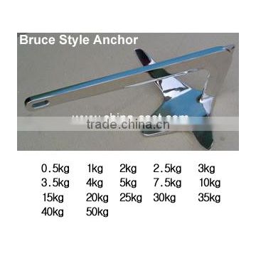 SS Bruce anchor, stainless steel bruce anchor, boat anchor