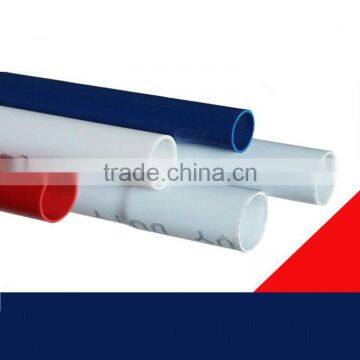 Blue color PVC pipes with bell end for water supply