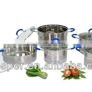 10pcs stainless steel kitchen cookware sets