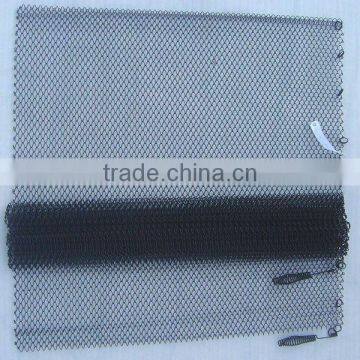 black Fireplace Mesh Screen