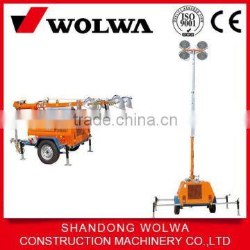 construction project tower crane light