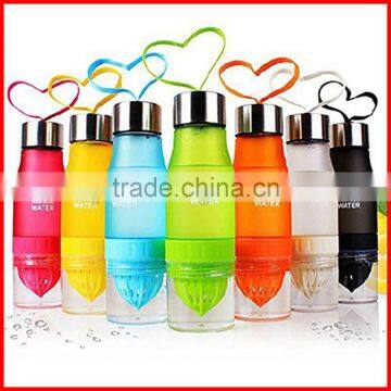 Lemon Cup Water Bottle 650ml Multi Color H2O Drink More Water Drinking Bottle photo-3