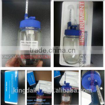 Bottle top dispenser translucent glass dispenser 0.1-1ml