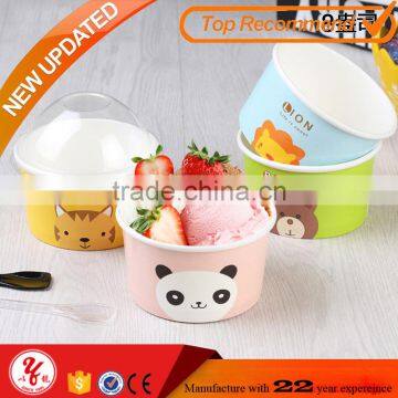 Hot Sale brown paper bowl for hot sorp /icecream/yogurt/dessert