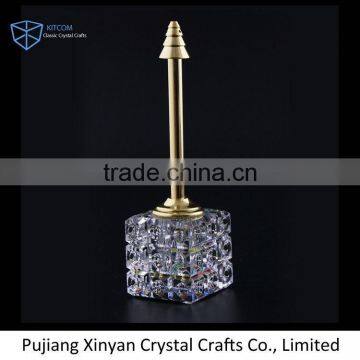 Factory Supply unique design round crystal perfume bottle manufacturer sale