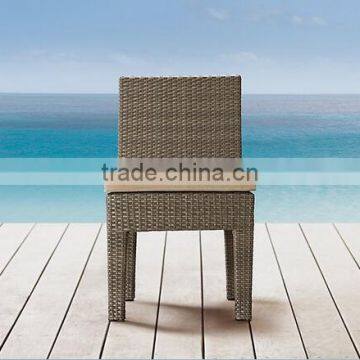 2017 Simple design strong chaise synthetic rattan modern armless chairs
