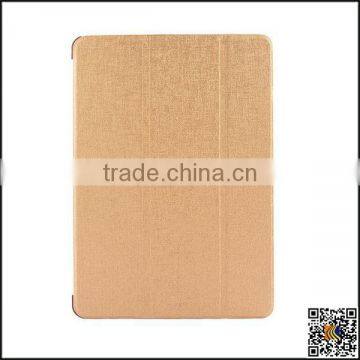 Three Fold Flip Leather Cover PC Back Case Smart Cover For iPad 6, leather case