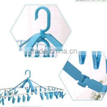 Wholesale Stock 360 Degree Rotate Foldable Plastic Clothes Hangers photo-5