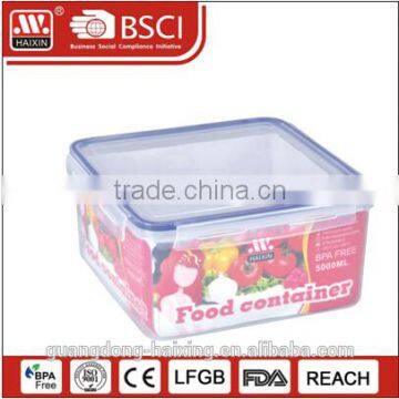 3000ml large plastic lock clip sealed food container