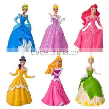 Princess plastic pvc figures toy,Custom miniatures plastic figures,custom plastic mini figure