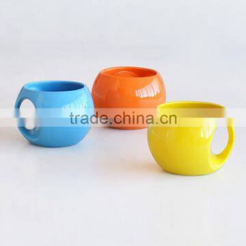 Ball-Shape Solid Color Coffee Mug