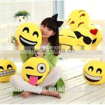 Home decoration thermal spot QQ expression Emoji pillow cojines emoticonos capa