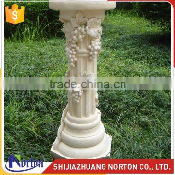 Europen carving flower marble columns for decoration NTMF-C001LI