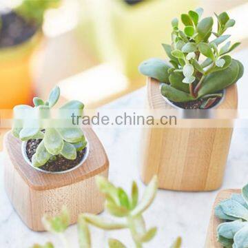 Small Wooden Flower Pot Wooden Wooden Flower Box photo-2
