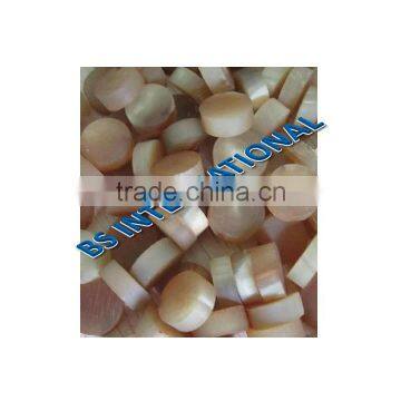 OX/Cow Horn Brown Button Blanks