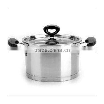 Popular fasion stainless steel glass lid fry pan