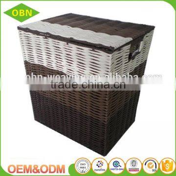 Excellent Quality Customized Cheap Colored Plastic Woven Basket of Dirty Laundry photo-2