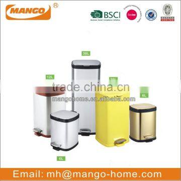 Metal Powder Coating Pedal Bin Trash Can With Different Colors Available photo-6