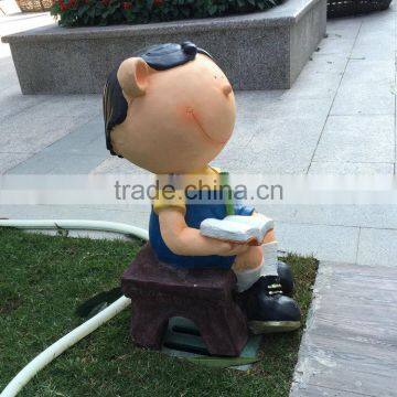 FRP Student Figurine in Garden photo-6