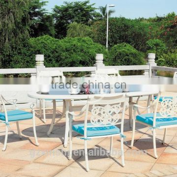 cast aluminum outdoor furniture/ cast aluminum table and chairs