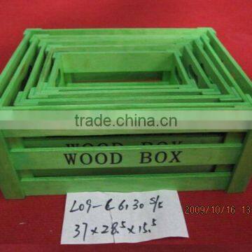 Wholesale Customized Colorful Antique Wooden Crate photo-6