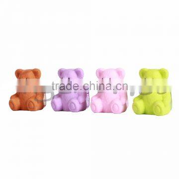Environmental TPR Novelty Custom Bear Eraser With Bag Pencil Sharpener photo-5