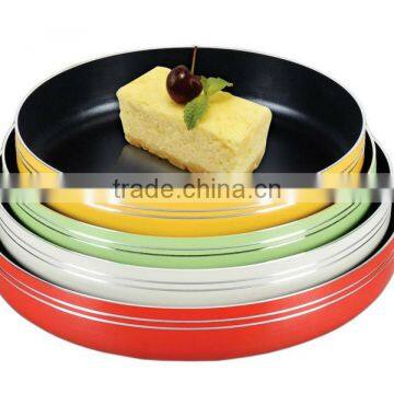 Colored 12Pcs Aluminum Round Baking Fry Pan