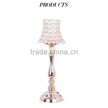 Romantic Metal Crystal Candle Holder Stands Europe Fashion Candlestick for Home Decor Party photo-6