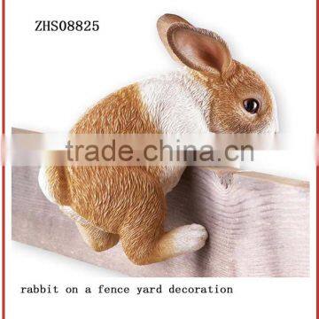 Garden decorative polyresin rabbit satus
