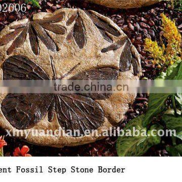 butterfly Ancient Fossil Step Stone Border