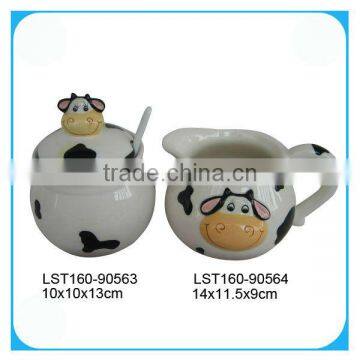 Ceramic kitchenware set sugar pot & milk pot set