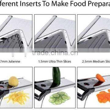 The Mandoline Slicer Vegetable Cutter Stainless Steel Kitchen Grater Chopper Blade photo-5