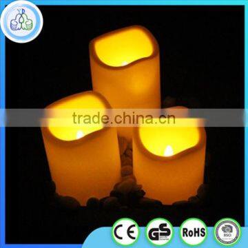 wholesale popular plastic flameless led candle 3 set with base