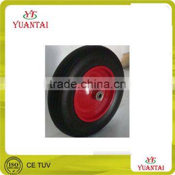 High Quality Various PU Flat Free Tire / Type Rubber Wheel / Wheel Barrow Rubber Wheel photo-3