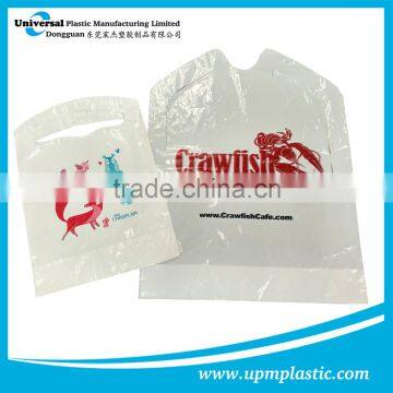 Disposable Restaurant Plastic PE bibs apron with crumb catacher