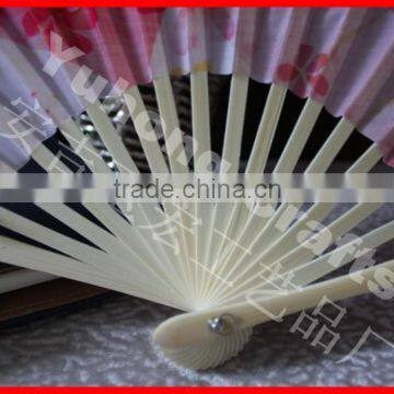 High Quality Bamboo Fabric Hand Fan photo-4