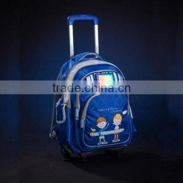 2014 new launched products popular fashion school backpack on wheel