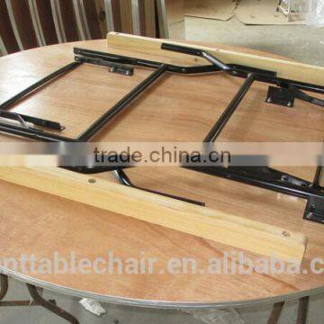 High Quality Used Round Restaurant Banquet Folding Dining Table photo-2