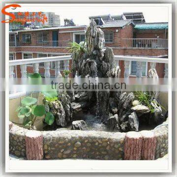 2015 Home Decor Indoor Fiberglass Artificial Rock Waterfall Lowes Water Fountains photo-5