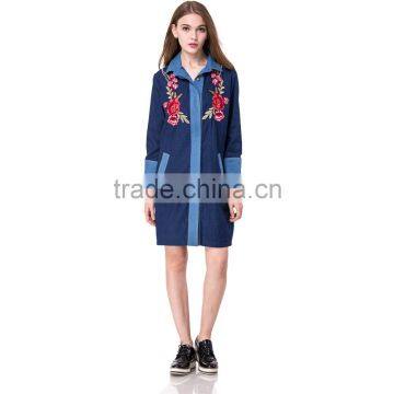 Domin Fashion Denim Styles Latest Embroidery Dress Designs photo-3